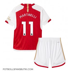 Arsenal Gabriel Martinelli #11 Replika Hemmatröja Barn 2023-24 Kortärmad (+ Korta byxor)